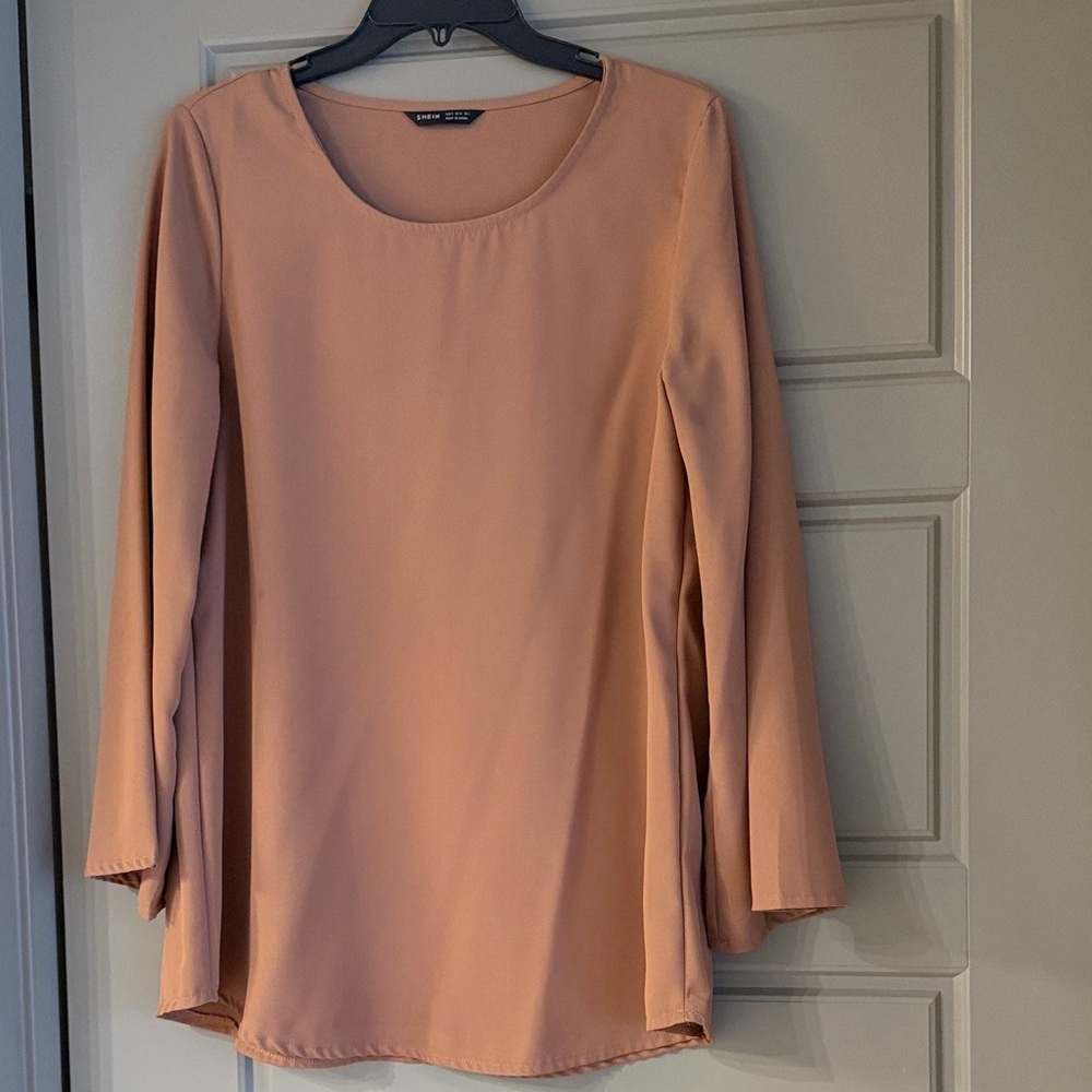 Shein Tunic Top with wide leg pants and belt - 2 piece